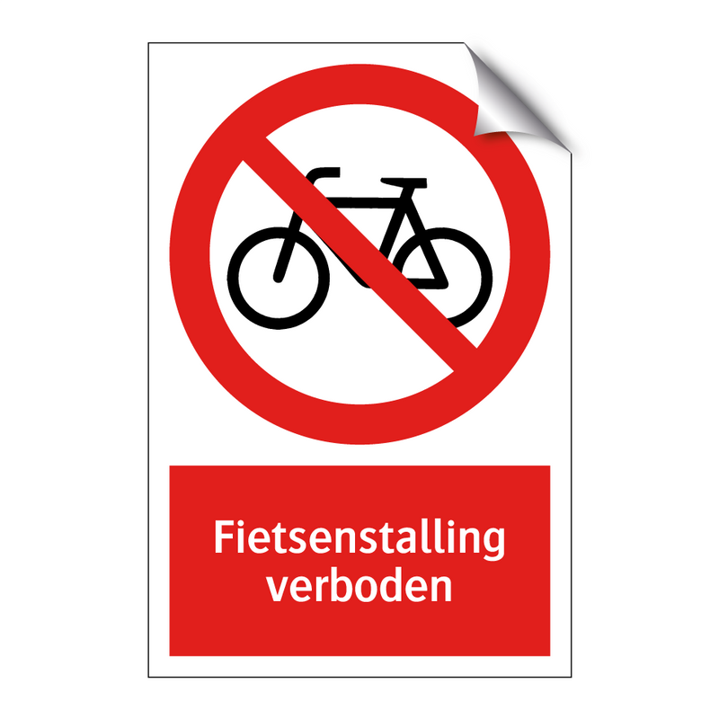Fietsenstalling verboden