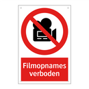 Filmopnames verboden