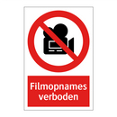 Filmopnames verboden
