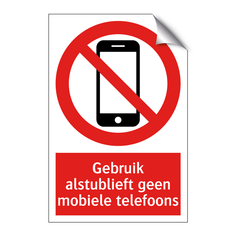 Gebruik alstublieft geen mobiele telefoons