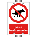 Gebruik hondenpoepzakje