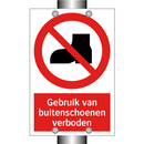 Gebruik van buitenschoenen verboden