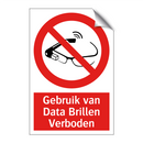 Gebruik van Data Brillen Verboden