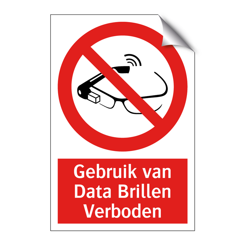 Gebruik van Data Brillen Verboden