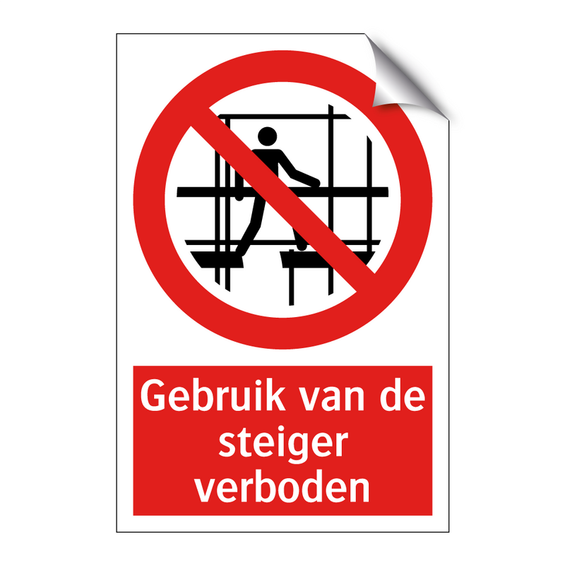 Gebruik van de steiger verboden