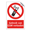 Gebruik van GSM verboden