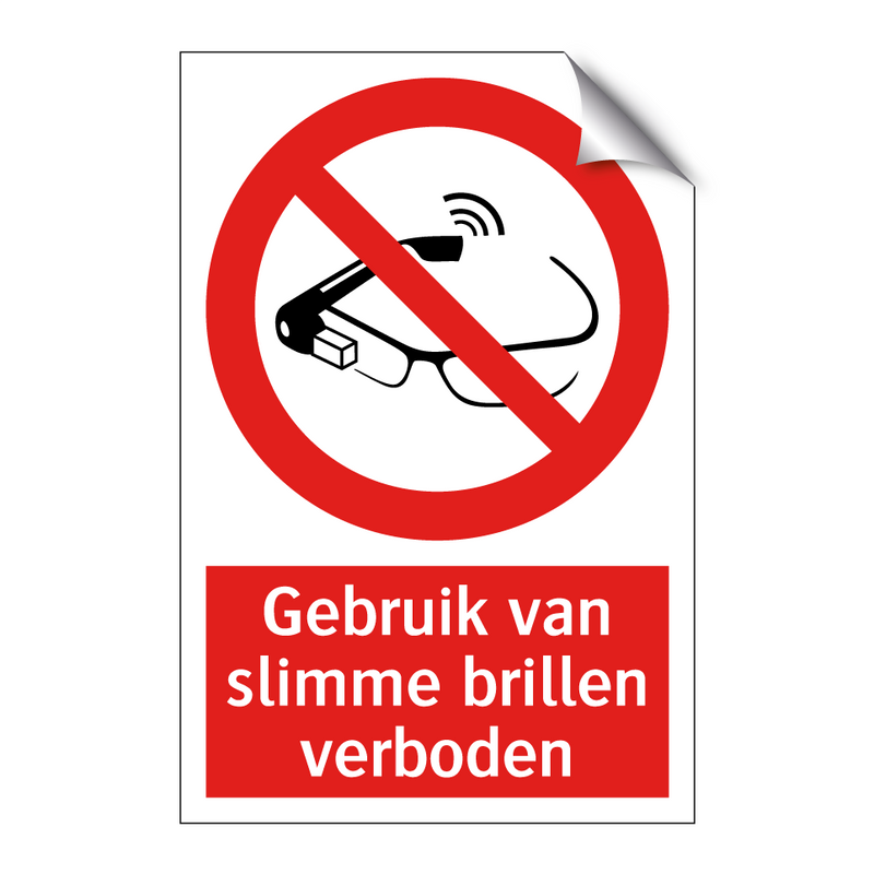 Gebruik van slimme brillen verboden