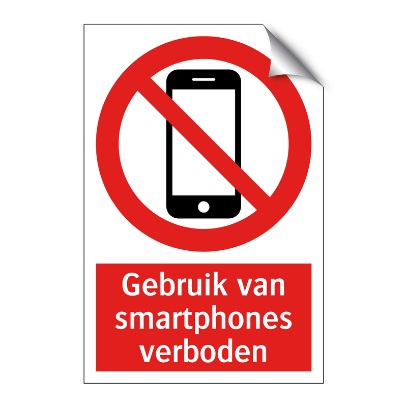 Gebruik van smartphones verboden