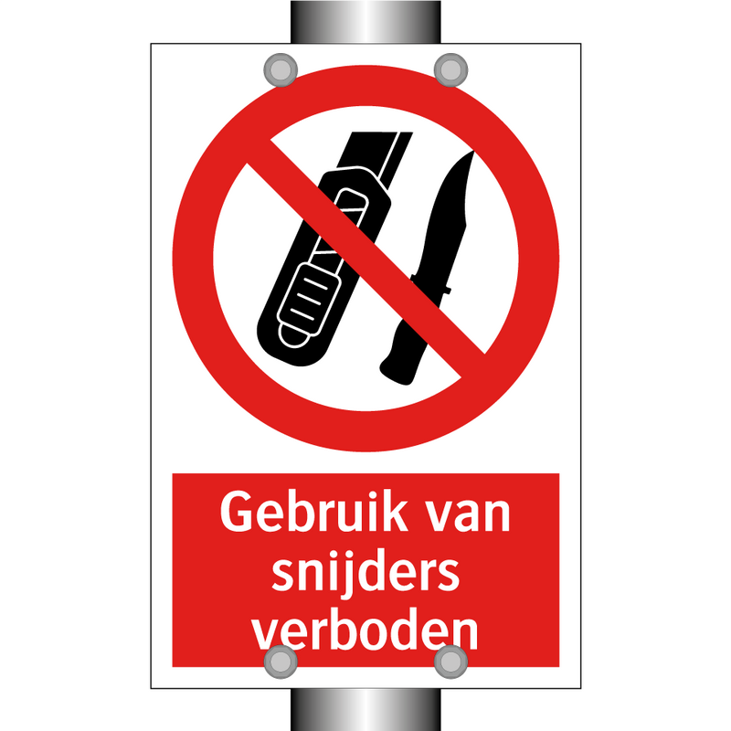 Gebruik van snijders verboden