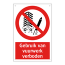 Gebruik van vuurwerk verboden