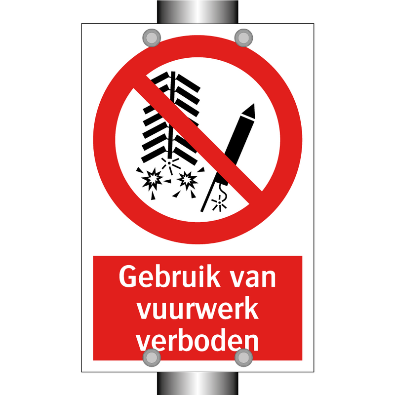 Gebruik van vuurwerk verboden