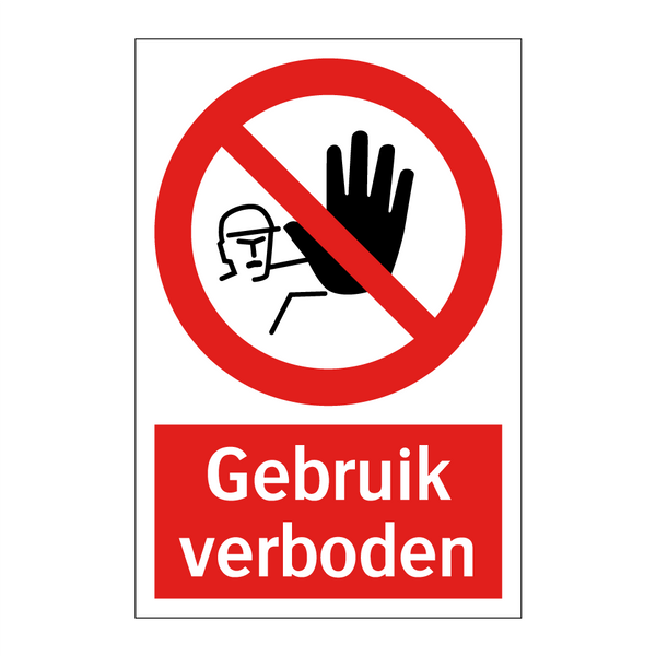 Gebruik verboden