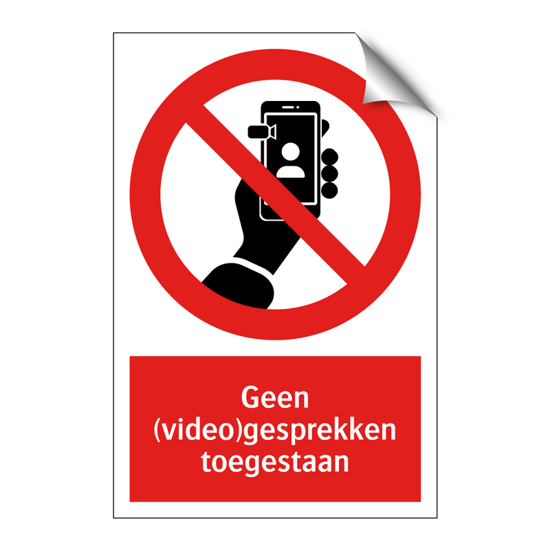 Geen (video)gesprekken toegestaan
