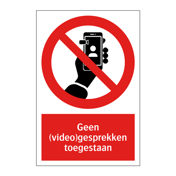 Geen (video)gesprekken toegestaan