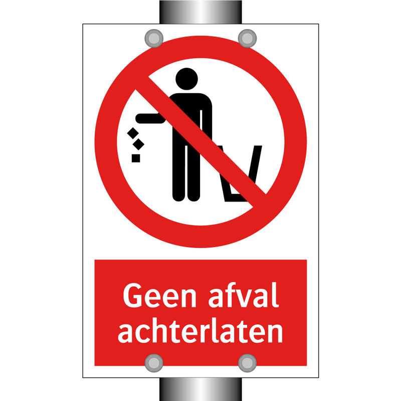 Geen afval achterlaten