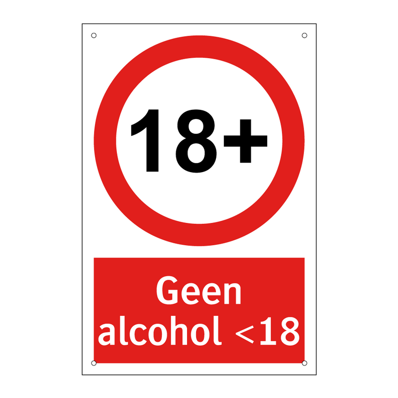 Geen alcohol <18
