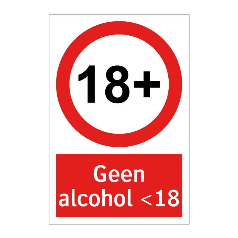 Geen alcohol <18