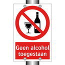 Geen alcohol toegestaan
