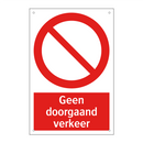 Geen doorgaand verkeer