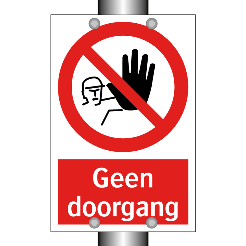 Geen doorgang
