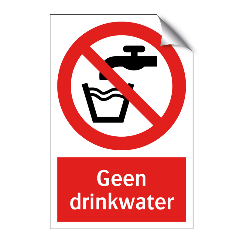 Geen drinkwater