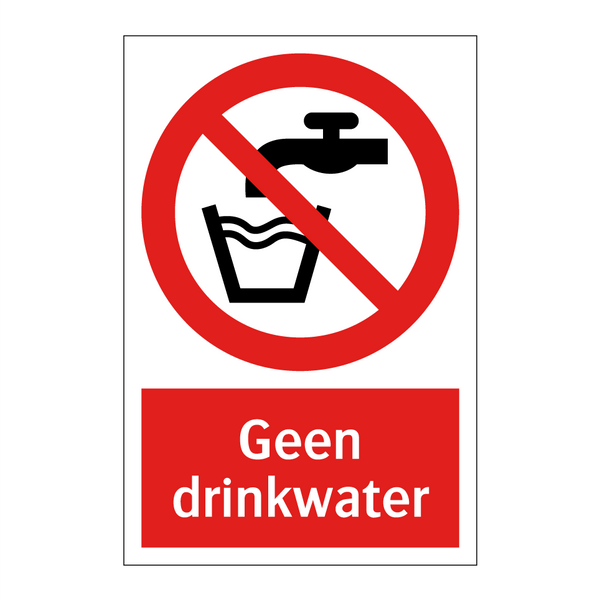 Geen drinkwater