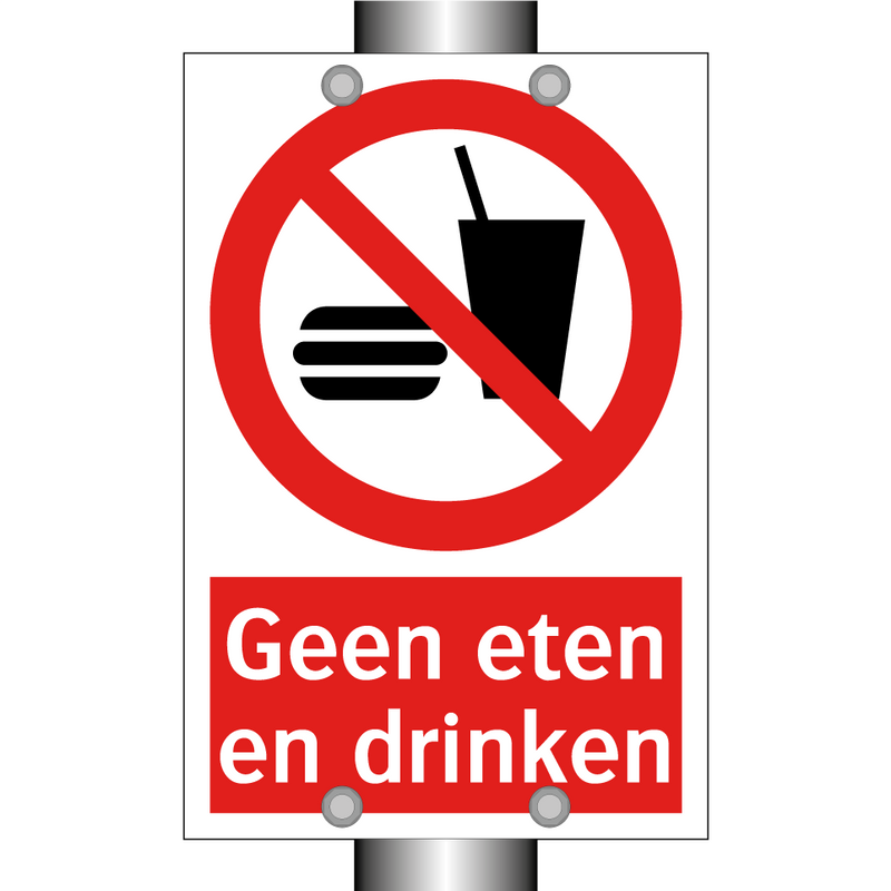 Geen eten en drinken