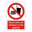 Geen eten en drinken in dit gebied
