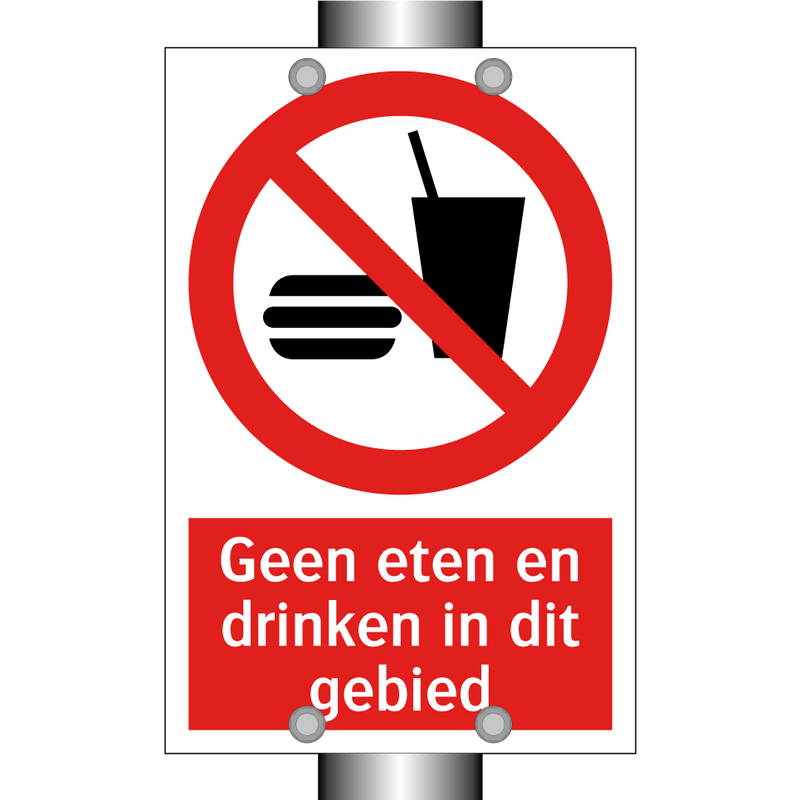 Geen eten en drinken in dit gebied