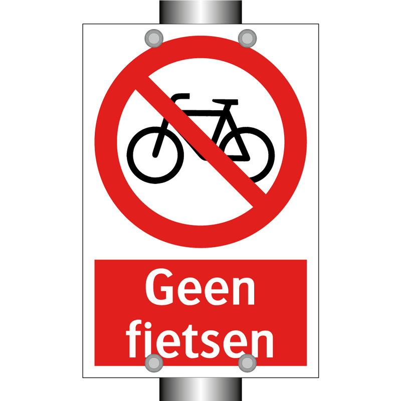 Geen fietsen