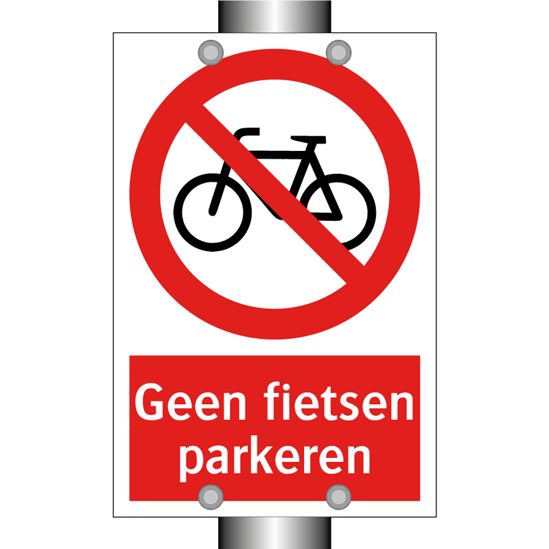 Geen fietsen parkeren