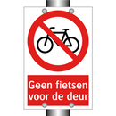 Geen fietsen voor de deur
