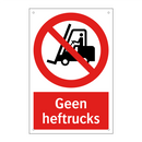 Geen heftrucks