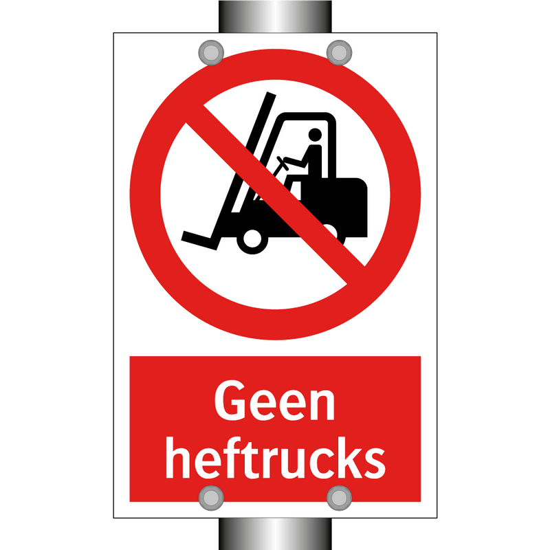 Geen heftrucks