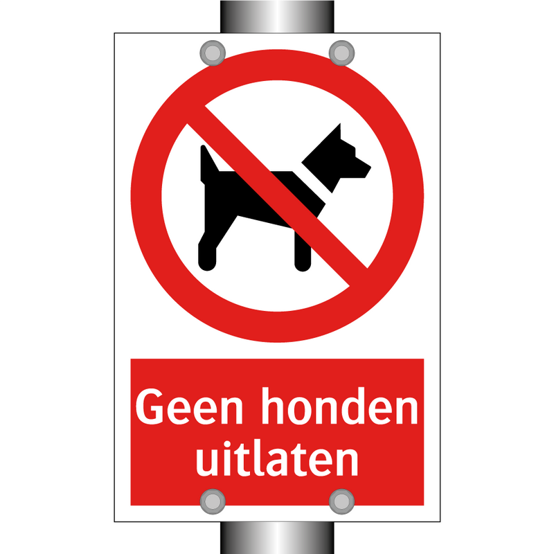 Geen honden uitlaten