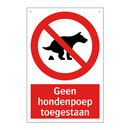 Geen hondenpoep toegestaan