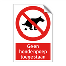 Geen hondenpoep toegestaan