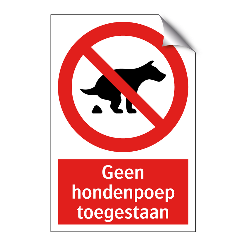 Geen hondenpoep toegestaan