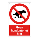 Geen hondentoilet hier