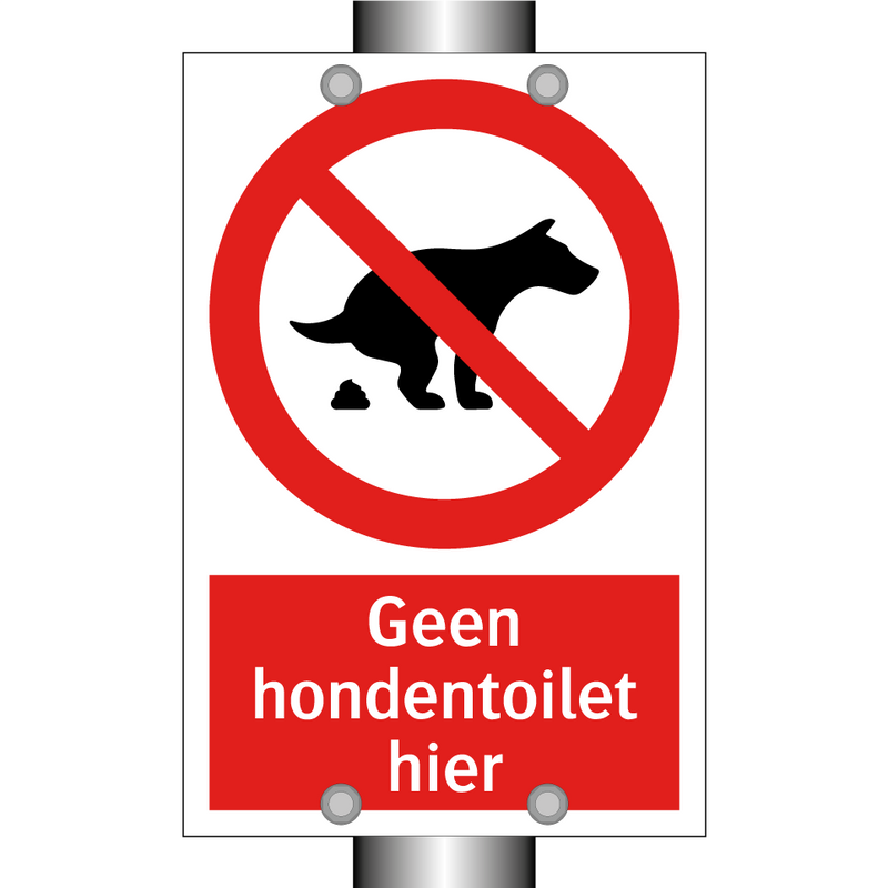 Geen hondentoilet hier