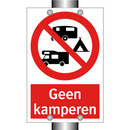 Geen kamperen