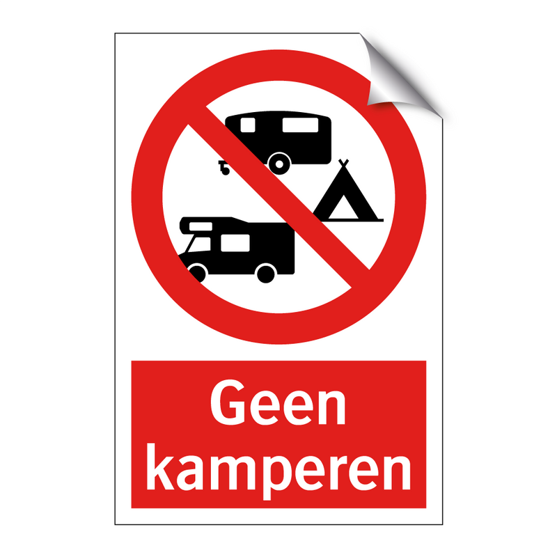 Geen kamperen