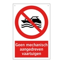 Geen mechanisch aangedreven vaartuigen