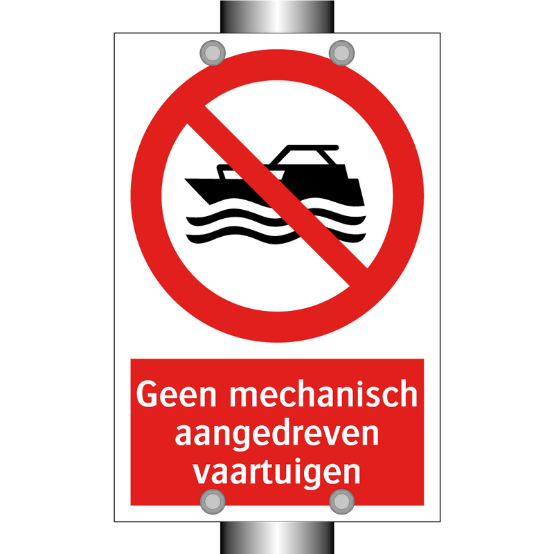 Geen mechanisch aangedreven vaartuigen