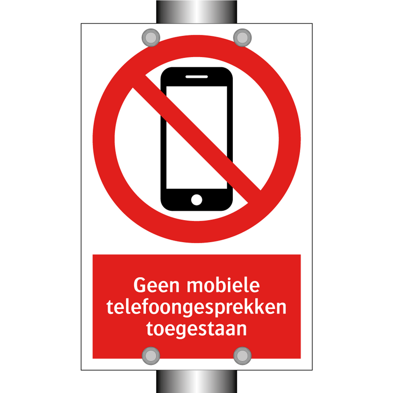 Geen mobiele telefoongesprekken toegestaan