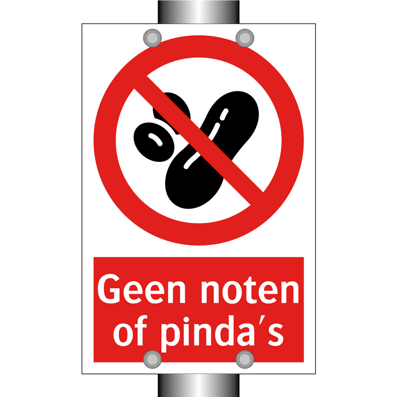 Geen noten of pinda's