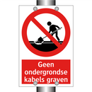 Geen ondergrondse kabels graven
