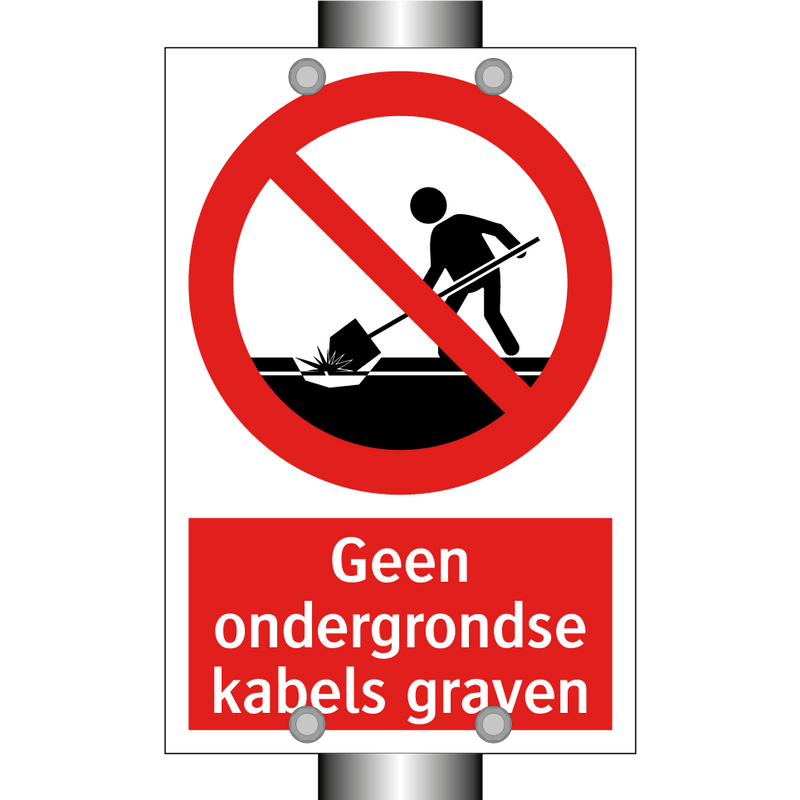 Geen ondergrondse kabels graven
