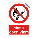 Geen open vlam