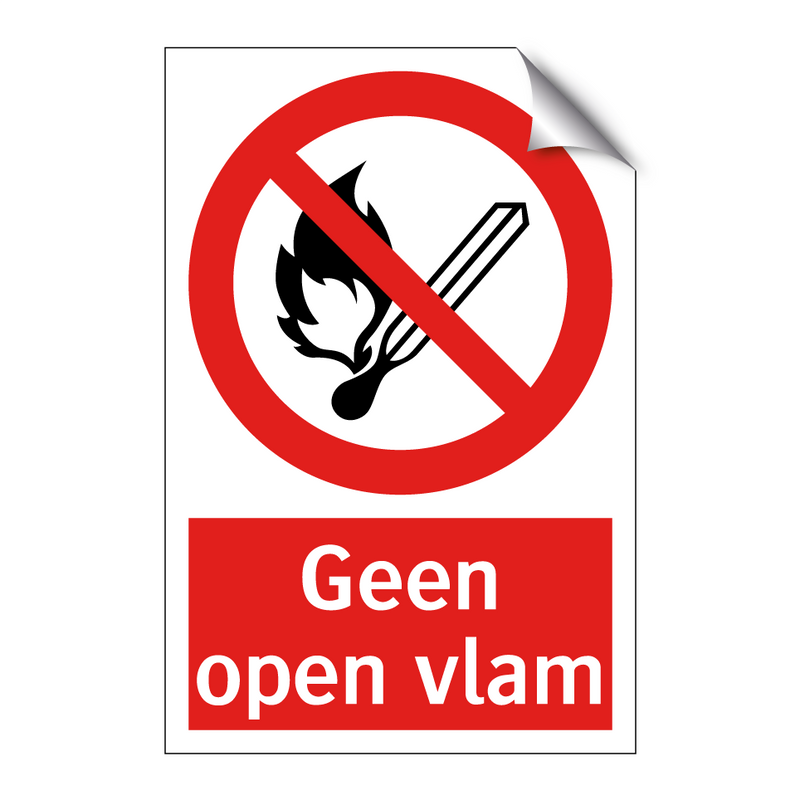 Geen open vlam